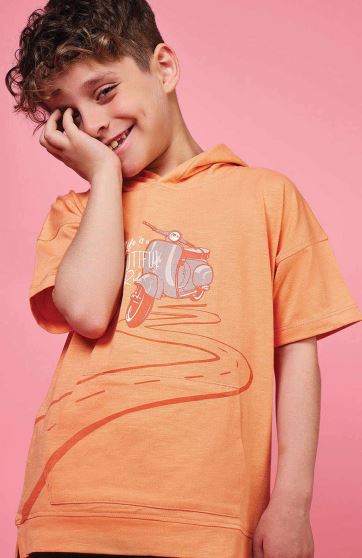 هودی یکرو لایکرا اسلپ آستین کوتاه