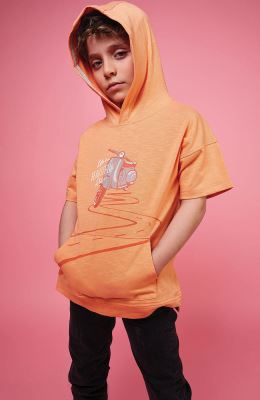 هودی یکرو لایکرا اسلپ آستین کوتاه