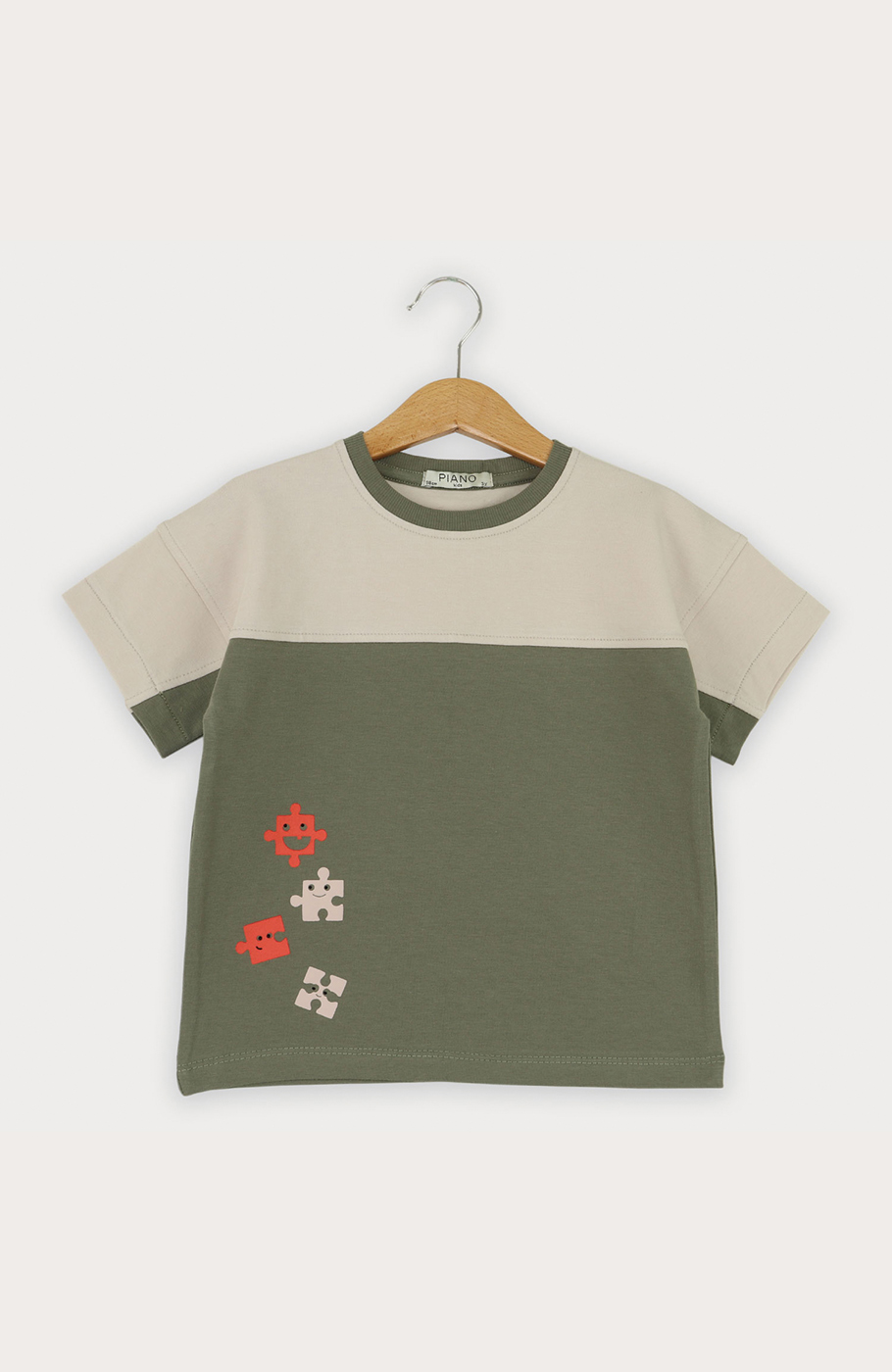 تیشرت یکرو لایکرا برش دار (ست با کد 11186)