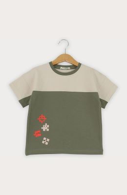 تیشرت یکرو لایکرا برش دار (ست با کد 11186)