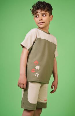 تیشرت یکرو لایکرا برش دار (ست با کد 11186)