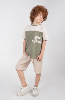 تیشرت یکرو لایکرا برش دار (ست با 11188)