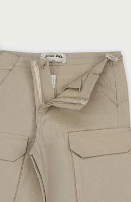 شلوار لینن پیلی دار