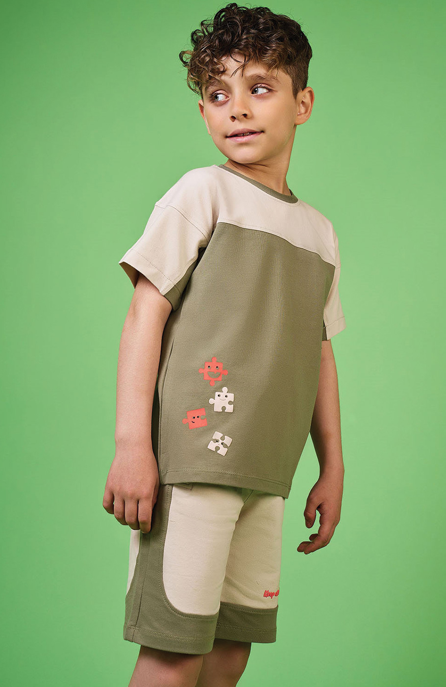 شلوارک دورس دو نخ برش دار (ست با کد 11185)