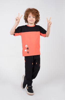 تیشرت یکرو لایکرا برش دار (ست با کد 11186)