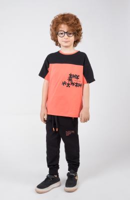 تیشرت یکرو لایکرا برش دار (ست با 11188)