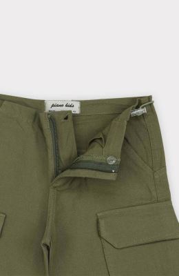 شلوار لینن پیلی دار