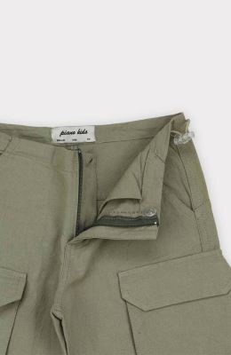 شلوار لینن پیلی دار