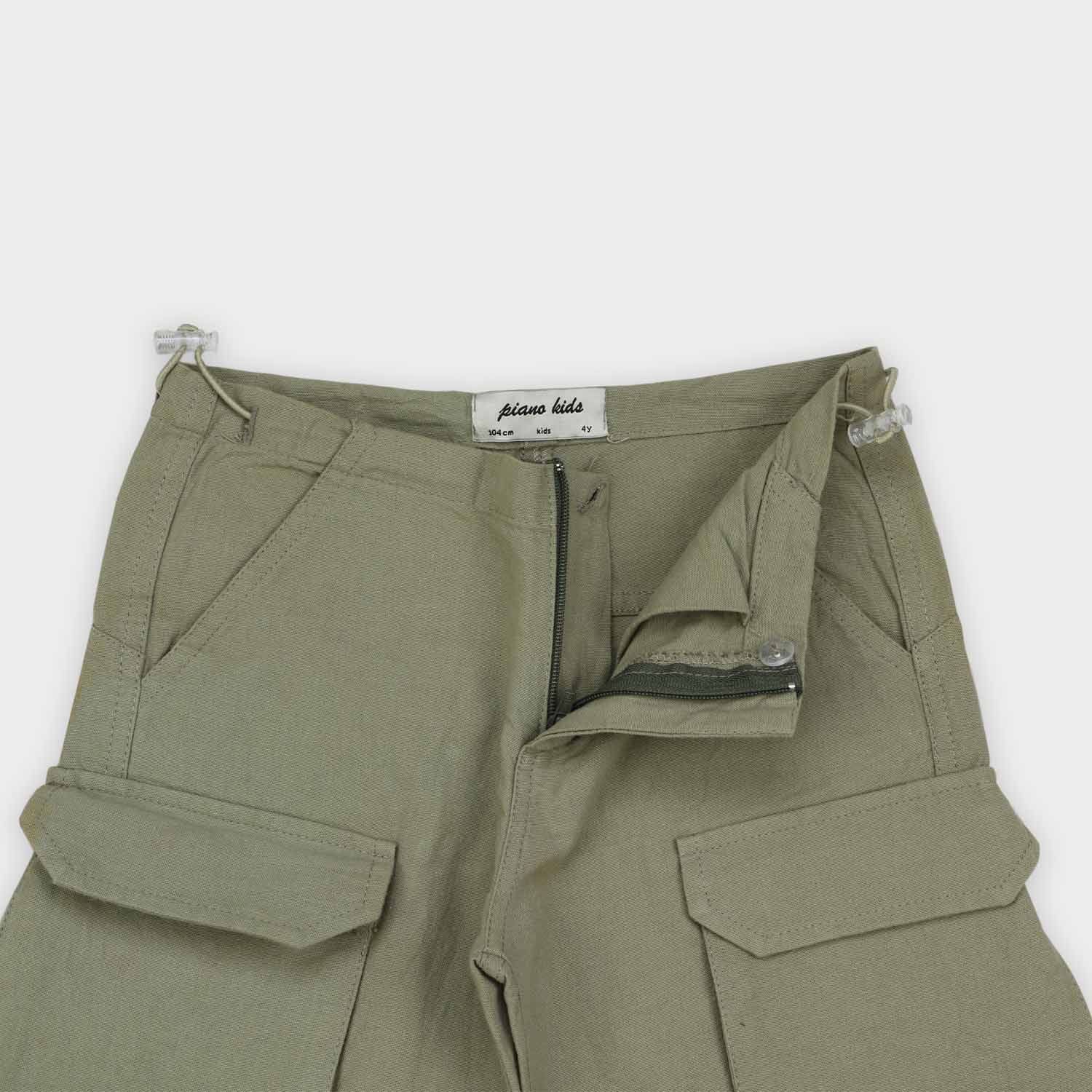 شلوار لینن پیلی دار