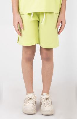 شلوارک یکرو لایکرا چاک دار (ست با کد 10375)