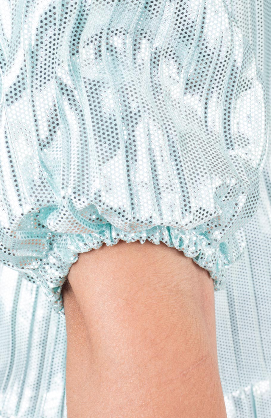 بلوز ساتن پلیسه آستین کوتاه