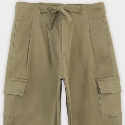 شلوار کتان پیلی دار