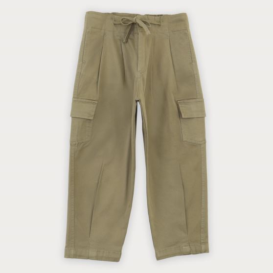 شلوار کتان پیلی دار