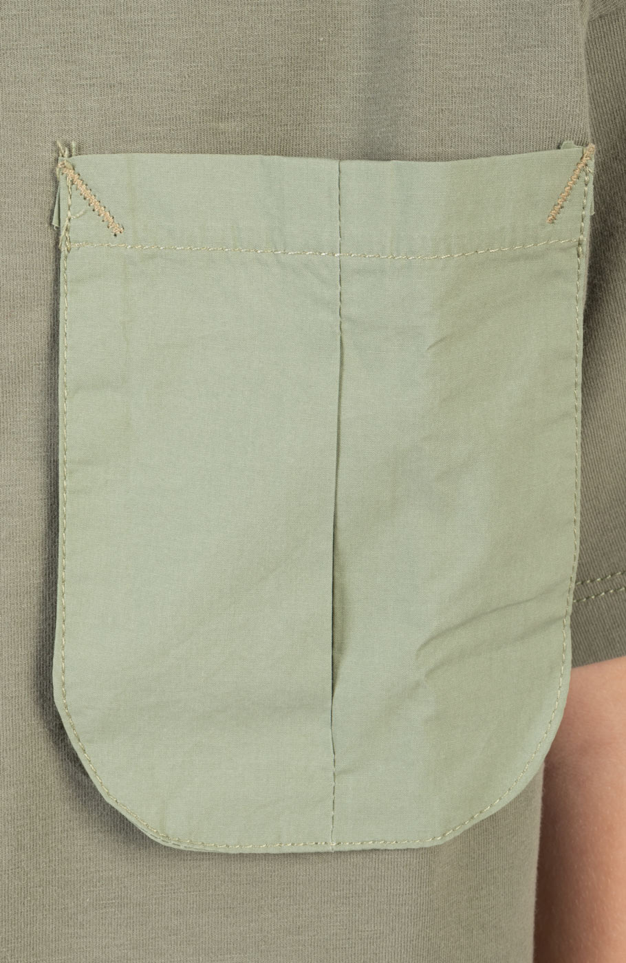 تیشرت یکرو لایکرا جیب دار