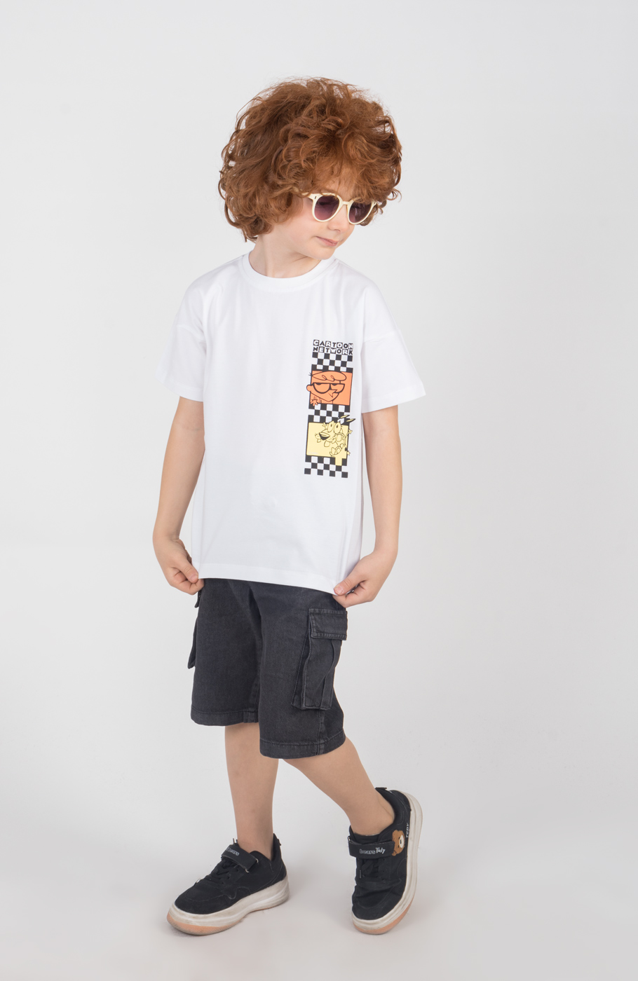 تیشرت یکرو لایکرا سرشانه برگشته