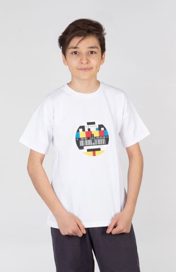 تیشرت یکرو لایکرا سرشانه برگشته