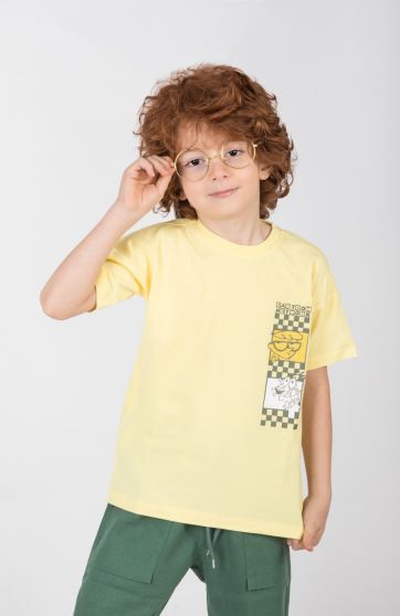 تیشرت یکرو لایکرا سرشانه برگشته