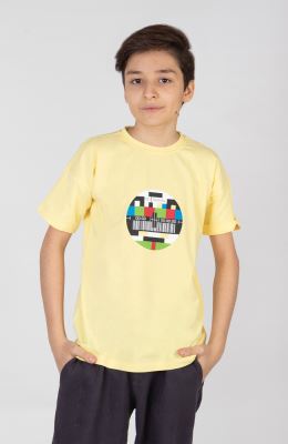 تیشرت یکرو لایکرا سرشانه برگشته