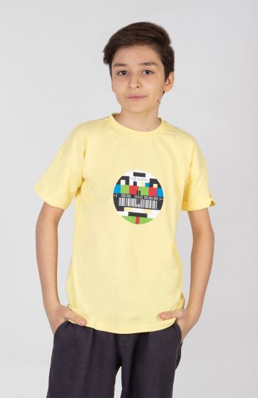 تیشرت یکرو لایکرا سرشانه برگشته