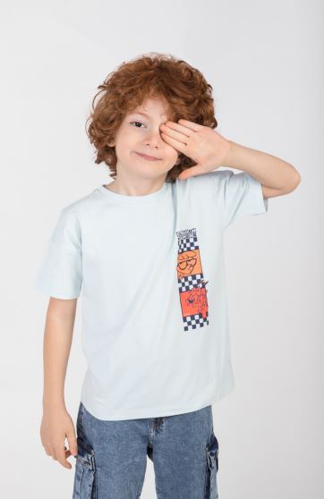 تیشرت یکرو لایکرا سرشانه برگشته