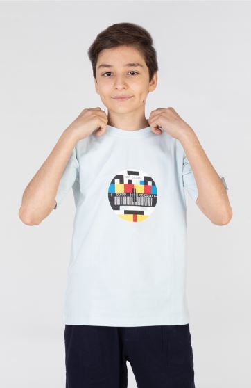 تیشرت یکرو لایکرا سرشانه برگشته