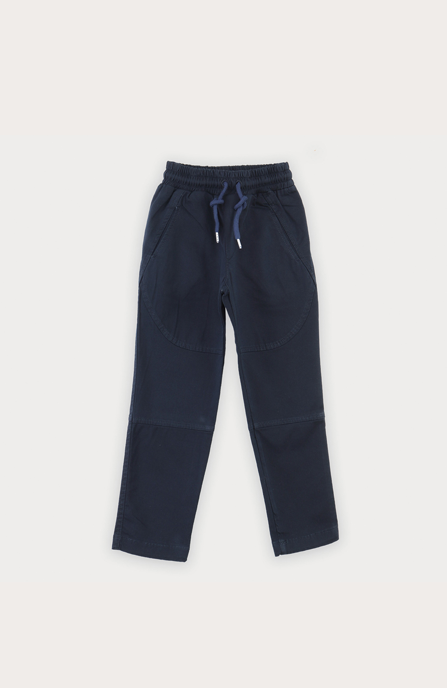 شلوار کتان برش دار کمر کش