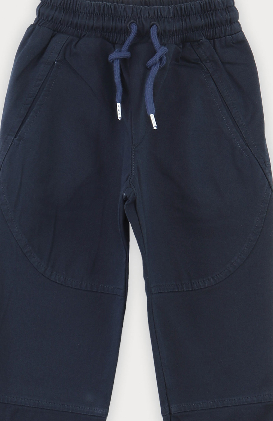 شلوار کتان برش دار کمر کش