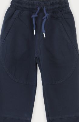 شلوار کتان برش دار کمر کش