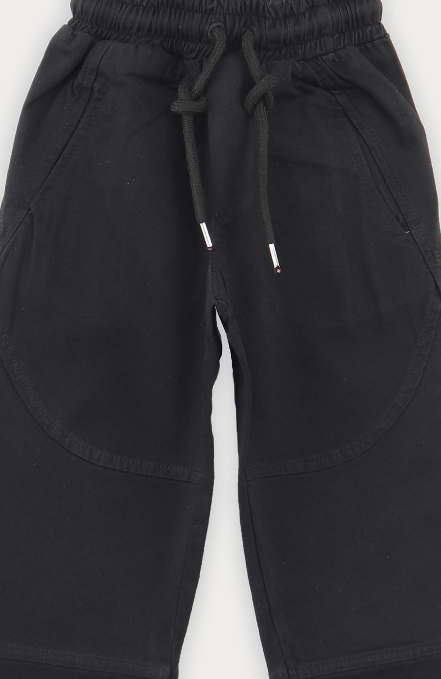 شلوار کتان برش دار کمر کش