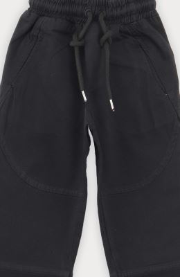 شلوار کتان برش دار کمر کش