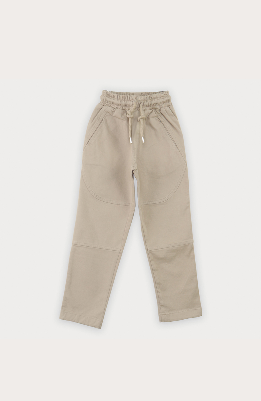 شلوار کتان برش دار کمر کش