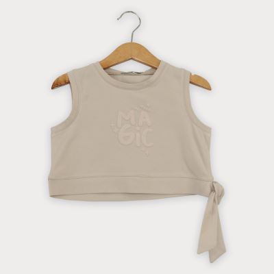 تاپ نیم تنه یکرو لایکرا دمپا گره ای