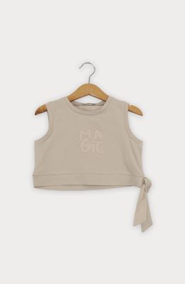 تاپ نیم تنه یکرو لایکرا دمپا گره ای