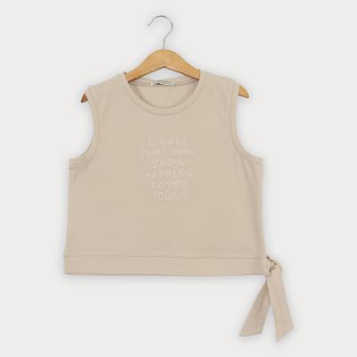 تاپ نیم تنه یکرو لایکرا دمپا گره ای