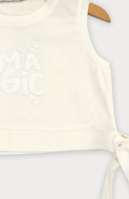 تاپ نیم تنه یکرو لایکرا دمپا گره ای