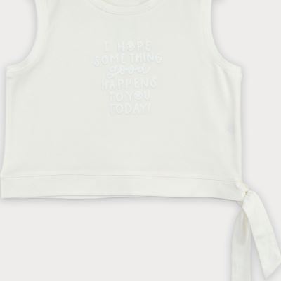 تاپ نیم تنه یکرو لایکرا دمپا گره ای