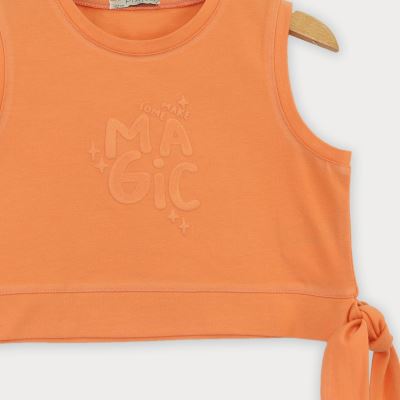 تاپ نیم تنه یکرو لایکرا دمپا گره ای