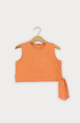 تاپ نیم تنه یکرو لایکرا دمپا گره ای