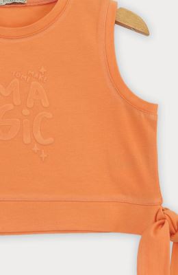 تاپ نیم تنه یکرو لایکرا دمپا گره ای