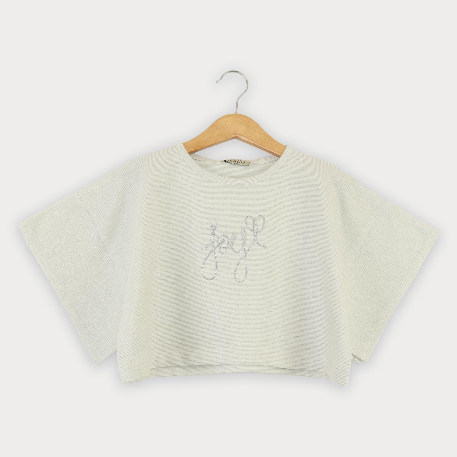 تیشرت یکرو لایکرا لمه دار والان دار (ست با  10392)