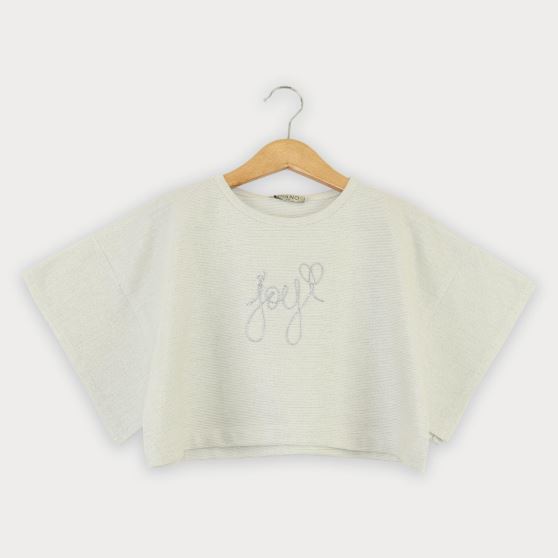 تیشرت یکرو لایکرا لمه دار والان دار (ست با  10392)