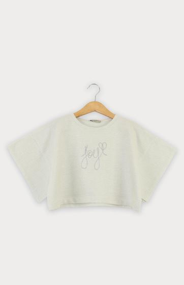 تیشرت یکرو لایکرا لمه دار والان دار (ست با  10392)