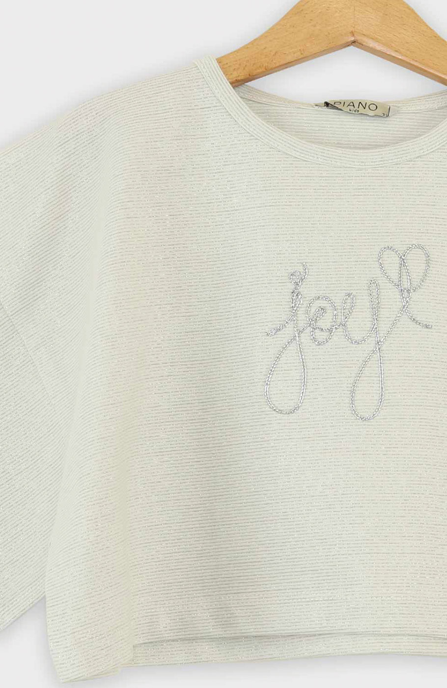 تیشرت یکرو لایکرا لمه دار والان دار (ست با  10392)