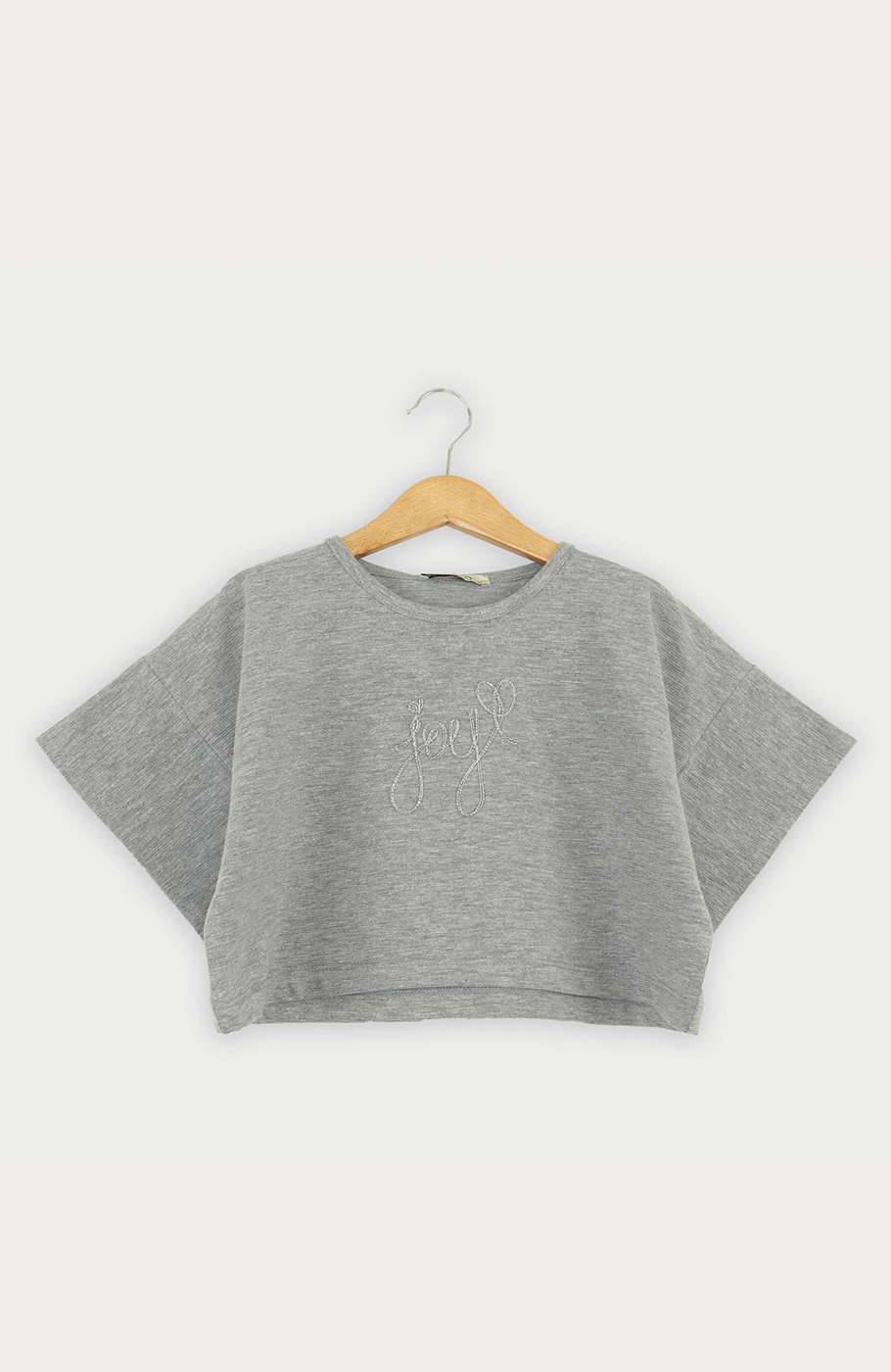 تیشرت یکرو لایکرا لمه دار والان دار (ست با  10392)