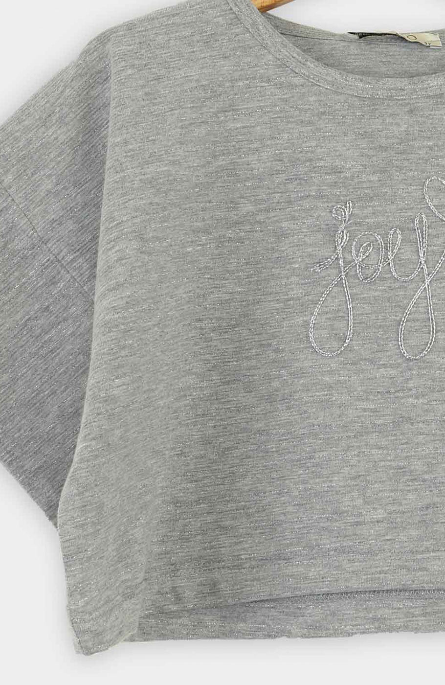 تیشرت یکرو لایکرا لمه دار والان دار (ست با  10392)