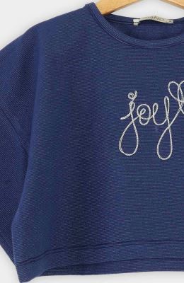 تیشرت یکرو لایکرا لمه دار والان دار (ست با  10392)