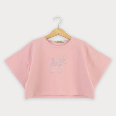 تیشرت یکرو لایکرا لمه دار والان دار (ست با  10392)