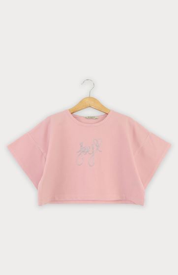 تیشرت یکرو لایکرا لمه دار والان دار (ست با  10392)