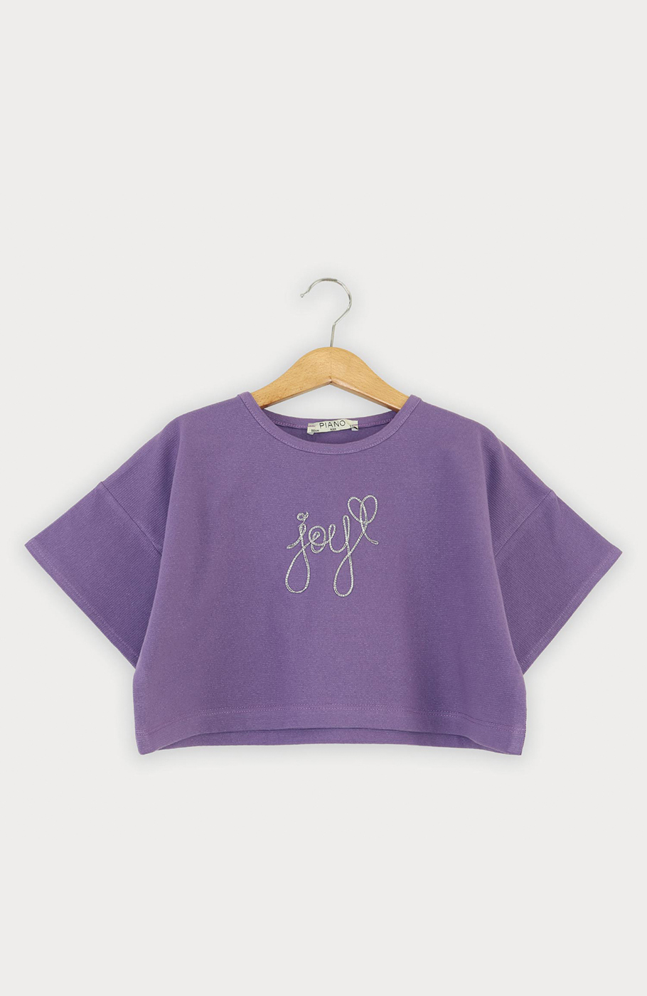 تیشرت یکرو لایکرا لمه دار والان دار (ست با  10392)