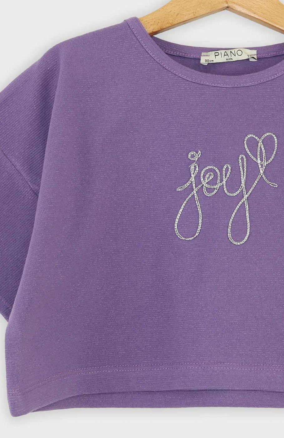 تیشرت یکرو لایکرا لمه دار والان دار (ست با  10392)